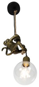 Klassieke hanglamp goud met touw - Animal Monkey