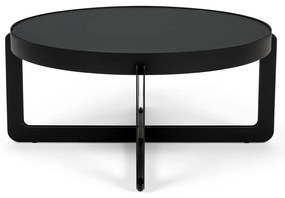 Zuiver Centre Round Black Ronde Design Salontafel Zwart - 68 X 68cm.