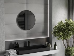 Mexen Loft rond badkamer spiegel 60 cm, zwarte lijst - 9850-060-060-000-70
