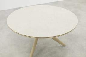 Dublin ronde tuintafel Ø120 cm. - Latte