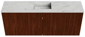 Mondiaz Joya DLux 100cm toiletmeubel ruby met wastafel faye midden 1 kraangat opalo