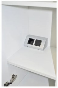 Inbouw / opbouw contactdoos en schakelaar zilvergrijs