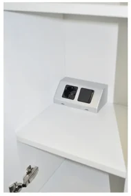 Inbouw / opbouw contactdoos en schakelaar zilvergrijs