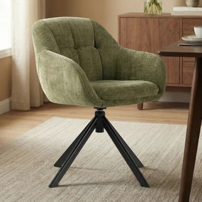 Draaibare Eetkamerstoel Groen
