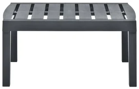 vidaXL Tuintafel 78x55x38 cm kunststof antracietkleurig