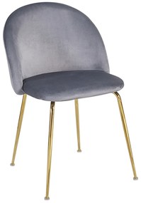 Gouden Dalnia Stoel Fluweel