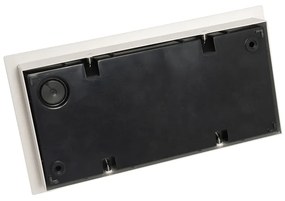 Moderne buiten wandlamp wit incl. LED 2-lichts IP54 - Simon