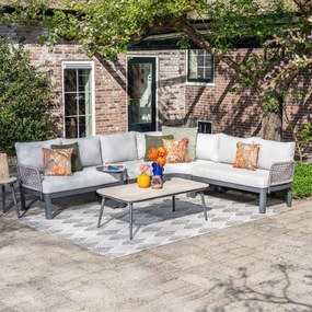 Garden Impressions Milan loungeset 4-delig - donker grijs