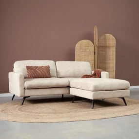 Moderne Hocker Beige Stof