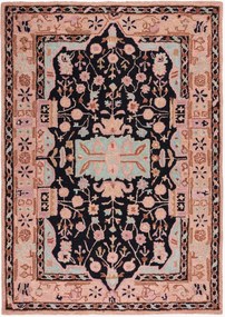 Handgetuft laagpolig wollen vloerkleed Blossom Traditional