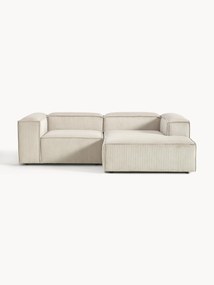 Modulaire hoekbank Lennon (3-zits) van corduroy