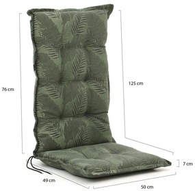 Madison tuinkussens hoge rug 125x50cm