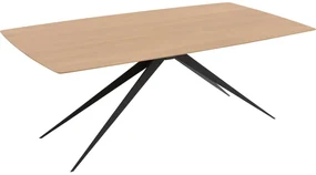 Goossens Excellent Eettafel Floyd, Semi rechthoekig 200 x 100 cm