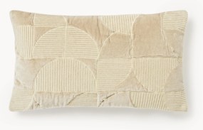 Geborduurde kussenhoes Verina met geometrisch patroon