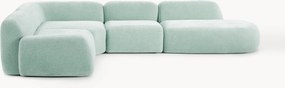 XL modulaire hoekbank Wolke met chaise longue