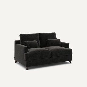 2-zits compacte bank in chenille fluweel, Alwine