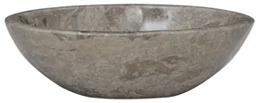 vidaXL Gootsteen 53x40x15 cm marmer grijs