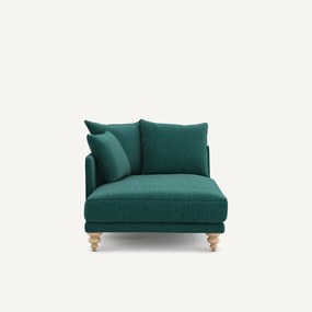 Chaise longue in jaspé stof, LAZARE