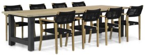 Tuinset 8 personen 300 cm Rope Zwart Lifestyle Garden Furniture Dallas/San