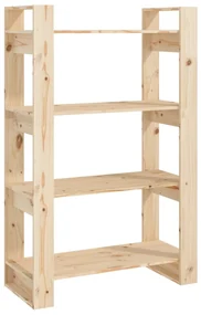vidaXL Boekenkast/kamerscherm 80x35x125 cm massief grenenhout