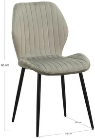 Line Fluwelen Stoel