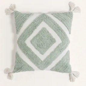 Vierkant Kussen 45x45 Cm Van Katoen Sowyer Celadonmousse - Sklum