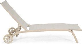 Domani Furniture Bellorio Ligbed Verstelbaar Aluminium Zand/Beige