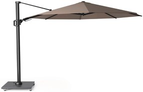 Zweefparasol  3.5m T2 premium (excl. voet) Taupe-naturel-bruin Platinum Challenger