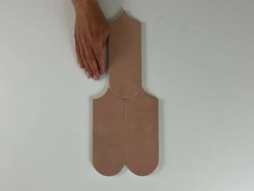 Jabo Alure wandtegel Terracotta visschub 8x21.5cm