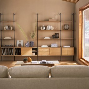 Lade B60 x D42 cm eikenfineer, Archivita XL