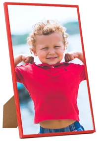 vidaXL Fotolijsten 3 st voor wand of tafel 70x90 cm MDF rood