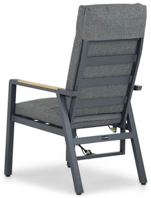 Tuinset 6 personen 240 cm Aluminium/teak Grijs Lifestyle Garden Furniture Marseille/Borello