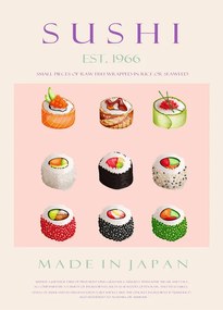 Ilustratie Sushi Est. 1966, Rikke Londager Boisen