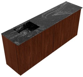 Mondiaz Joya DLux 100cm toiletmeubel ruby met wastafel faye links 1 kraangat lava