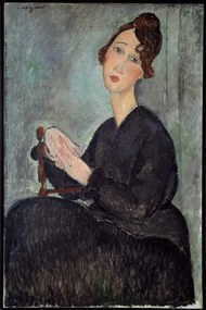 Kunstreproductie Portrait of Dedie (Odette Hayden), Modigliani, Amedeo