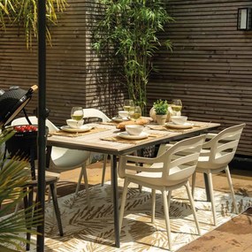 Garden Impressions Sunny tuinstoel zand - 4 stuks