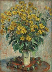 Kunstreproductie Jerusalem Artichoke Flowers (1880), Claude Monet