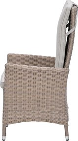 Garden Impressions Collin tuinset 7-delig - Tulli tuintafel 220x115xH75 cm - light teak vironwood