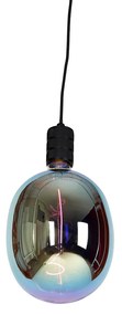 Hanglamp met rail ophanging zwart incl. LED G170 - Cavalux Industriele / Industrie / Industrial Minimalistisch E27 Binnenverlichting Lamp
