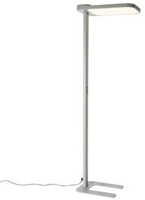 Daglicht vloerlamp grijs vierkant incl. LED en dimmer - Guzo