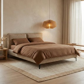 Bedframe Beige Stof 160x200 Cm