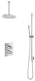 Hotbath Get Together IBS2ACR inbouwdouche met 30cm plafondbuis, 25cm hoofddouche en glijstang chroom