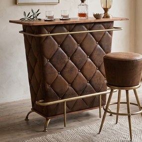 Kare Design Lady Rock Vintage Bruin Barmeubel - 120 X 48cm.