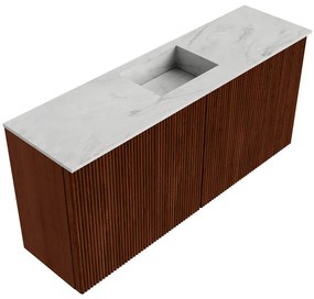 Mondiaz Joya DLux 90cm toiletmeubel ruby met wastafel faye midden 1 kraangat opalo