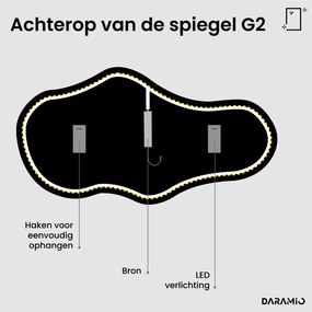 Atypische spiegel met LED-verlichting G2
