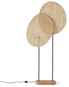 Staande lamp in rotan, design E. Gallina, Canopée