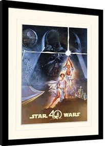 Ingelijste poster Star Wars 40th Anniversary - New Hope Art