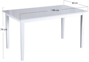 Yuka Tafel 140 x 80 cm