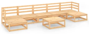 vidaXL 8-delige Loungeset massief grenenhout
