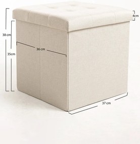 Puff Opbergknop 38 cm Stof
